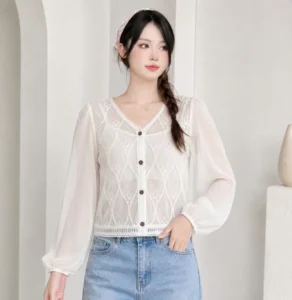womens-white-crocheted-blouse-chiffon-sleeves-white-flower-pattern