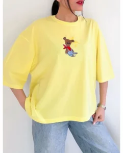 womens-boxy-t-shirt-teddy-bear-lemon