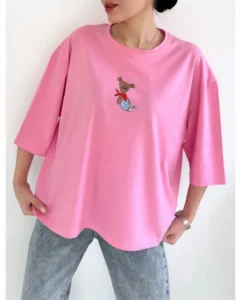 womens-boxy-t-shirt-teddy-bear-pink