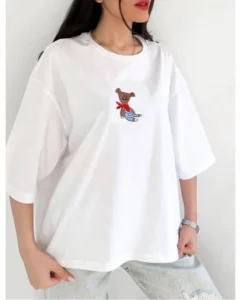 womens-boxy-t-shirt-teddy-bear-white