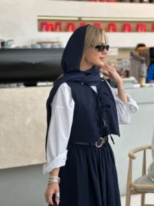 womens-linen-vest-navy